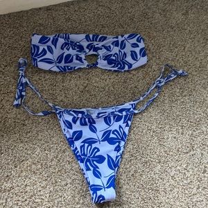 Blue bikini